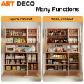 Rak Dapur Home Kitchen Storage Kabinet Wooden Kitchen Rack Kitchen Cabinet Almari Serbaguna Glass Door Storage Sideboard Almari Dapur. 