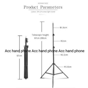 Tripod Holder Photo Studio Live Streaming light Stand Tripod Lampu 2.1meter