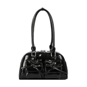 High End Ballet Style Armpit Bag For Women New Niche Boston Bag Bowknot Tote Bag