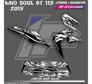 MIO SOUL GT 115 (COD) STIKER STRIPING MOTOR YAMAHA MIO SOUL GT 115 - STIKER LIST GRAFIK SIMPLE WARNA VARIASI DESAIN RACING HOLOGRAM DAN TRANSPARAN BISA COD IP.KODE-15