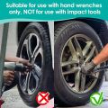 Feekoon 10 Spline Lug Nut Key Replacement for TA20-19/21, Compatible with Bimecc 10-Spline Lug Nut and Lug Bolts, Passenger with 3/4 and 13/16 Hex Drive, Alloy Steel, Silver (1 Pack). 