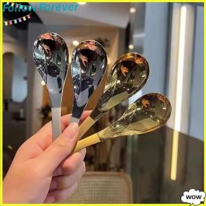 【Follow】【New Arrived】 COD ช้อนซุปสแตนเลสเครื่องใช้บนโต๊ะอาหารอุปกรณ์บนโต๊ะอาหารขัดเงากระจกสีเงินความจุทัพพีใช้ในครัว