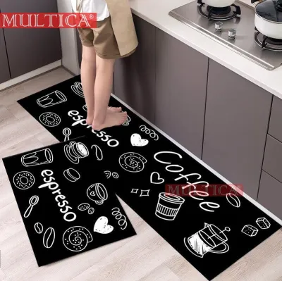Multica - Keset Dapur 2 in 1 Trendy Door Mat Trendy SET Keset Kaki Pintu Kamar Antislip Keset Dapur Keset Kaki Anti Slip Premium Keset Pintu Kamar Tidur