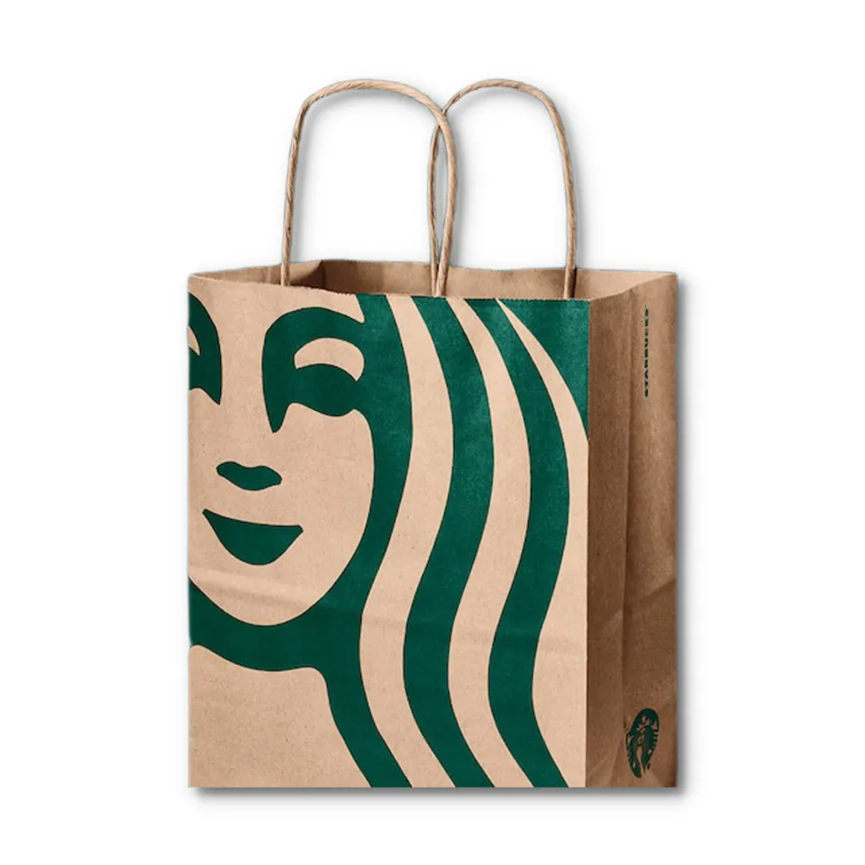 NEW STARBUCKS Paper Bag/Gift wrap bag 11inchesx8inchesx4inches