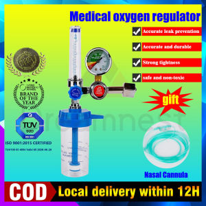 Oxyplus Medical Oxygen Regulator Set With Pressure Gauge Oxygen Tank Regulator With Nasal Cannula