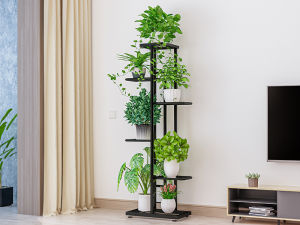 Outdoor & Indoor Plant Racks: Multi-Tier Metal Flower Pot Stands
