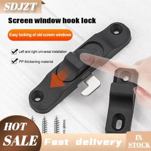SDJZT 1Set Sliding Pull Door Lock Anti Theft Window Hook Lock Buckle Multifunctional Push-Pull Window Lock Hardware
