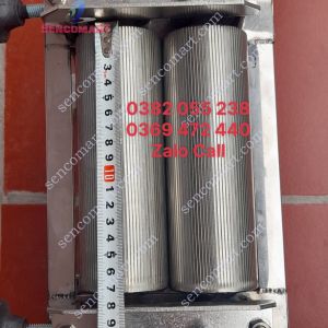 Máy cán khô Mực Khô Bò quay tay inox - size lớn trục 17cm