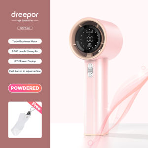 Dreepor Mini Fan Rechargeable Handheld Fan Portable Strong Wind 100 Gear High-Speed Adjustable Turbo Portable Handheld Fan for Outdoor Sports