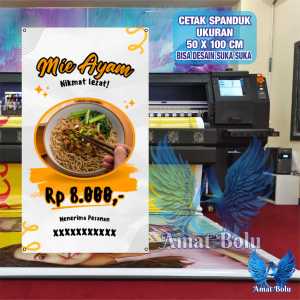Cetak Spanduk Banner MIE AYAM SEDAP Costom Desain
