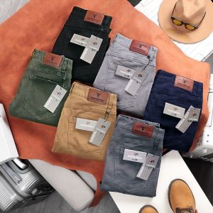 Quần Dài Kaki Giả Jean Co Giãn Nhẹ Có Size Lớn Pigofashion FS Qkkj01 (Chọn Màu)