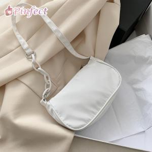[Pinfect] Fashion Women Nylon Handbag Simple Casual Daily Travel Underarm Shoulder Bags Ladies Shopping Totes Purse