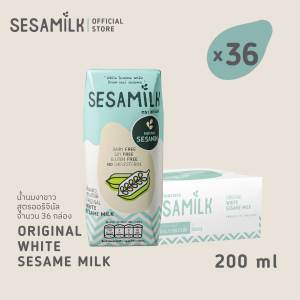 เซซามิลค์ น้ำนมงาขาว สูตรออริจินอล 200ml x 36 กล่อง Sesamilk Original White sesame milk 200ml x 36 boxes