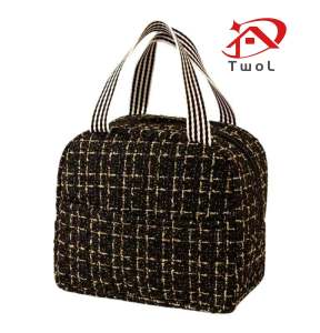 TWOL SHOP Stock no.112，1pcs Japanese Style Bento Bag -Large-Capacity Thermal Insulation Picnic & Lunch Handbag