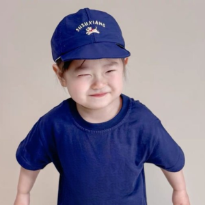 YUCHEN Korean Style Puppy Baseball Cap Quick-dry Letter Embroidery Childrens Hat Soft Anti-UV Summer Kid Sunhat Kid