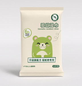 Khăn lau chống muỗi đốt gói 10 tờ khăn ướt lau người công thức thảo mộc giúp đuổi muỗi hiệu quả