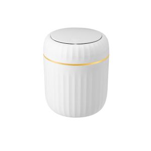 CHENJIE Hình tròn/Tam giác Thùng rác mini để bàn Loại báo chí Chống trơn trượt Thùng rác bằng nhựa Bền bỉ Đa chức năng Thùng rác nhỏ có nắp Phòng ngủ