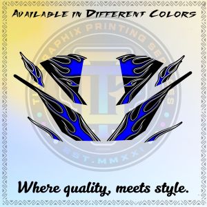 HONDA CLICK V1 FLAME DECALS W/ FREEBIES