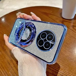 Soft Case Realme 13 Glitter Ring Magnetic Handphone
