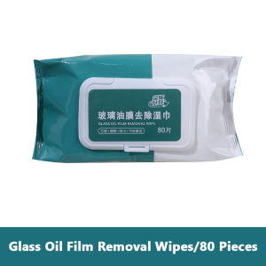 SEAMETAL 80 Pieces Car Glass Degreasing Wet Wipes Cleaning Artifact Removal Pull-out Degreasing Watermark Oil Stains Wet Wipes