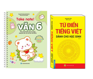 sách - combo 2c TAKE NOTE! Văn 6 (CÓ lò xo) và Từ điển tiếng việt dành cho học sinh - khổ to