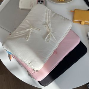 ROLL 11/13/15.6 inch Laptop Sleeve Case Shockproof Bowknot Notebook Cover Universal Large Capacity Tablet Protective Pouch