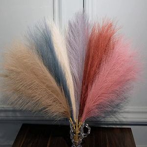 KODUS Fluffy DIY PropBackground Home Garden Bedroom Accessories Vase Decorations Fake Plant Simulation Flower Reed Flowers Pampas Grass