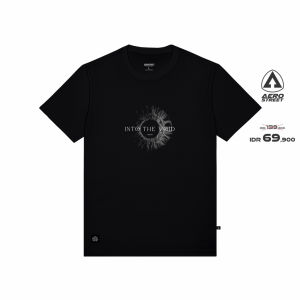 Aerostreet T Shirt Into The Void Hitam Man Kaos Tshirt AACAA