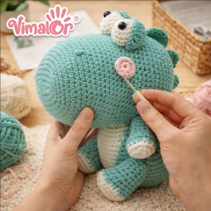 DIY Dino Crochet Kit Amigurumi Dinosaur Learning by Doing Stress Relief ADHD Gift Creative Art Kids Children Toy AMTF101