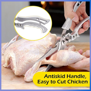 【Popular】Multipurpose Chicken Bone Scissors Sharp For Scrape Fish Scales Poultry Vegatables Chef High Quality Scissors Set  Chicken Bone Remover Cutter Pliers Classic  Food Scissors