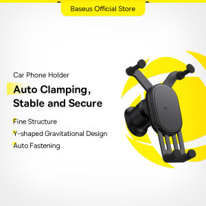 Baseus Gravity Car Phone Holder Auto Restorable in Car Air Vent Silicone Stand For iPhone 14 13 Xiaomi Samsung Car Mobile Holder