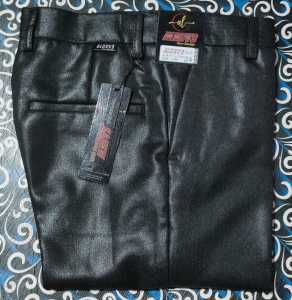 Celana Formal Anak Celana Bahan Slimfit Metalik Celana Tanggung Mengkilap Kinclong