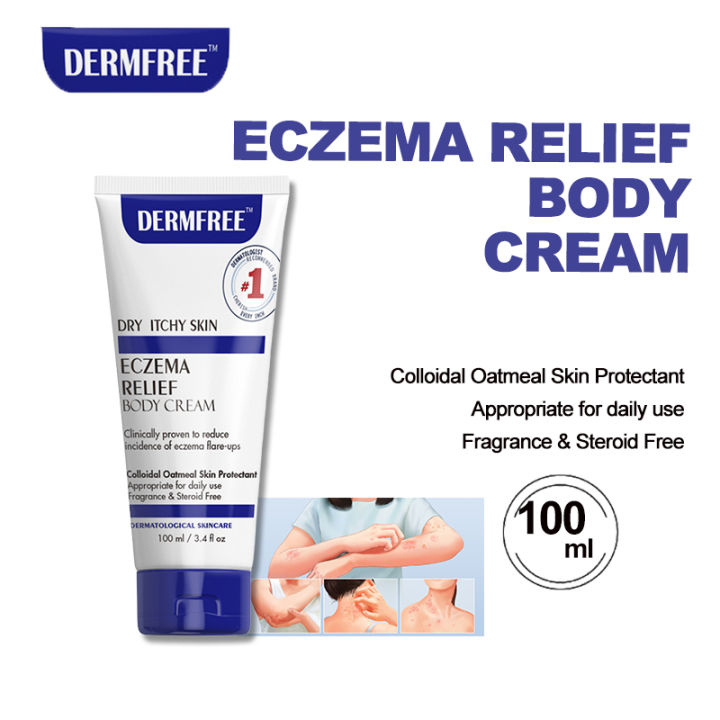 DERMFREE Eczema cream for Sensitive/Dry/Itchy Skin treatment Dermatitis ...