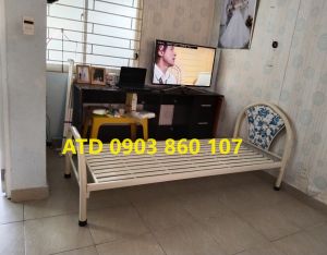 Giường sắt gia đình giá rẻ mẫu mới đẹp đơn giản giường đơn