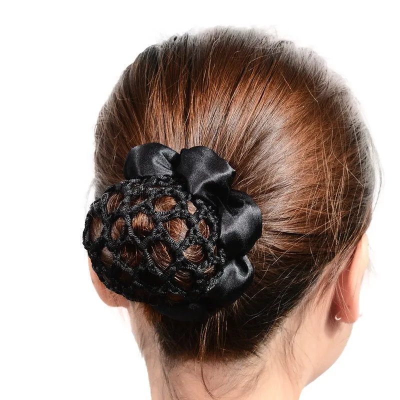 Luckin Mall New Women Bun Dancer Hair net Ballet Dance Skating Bun