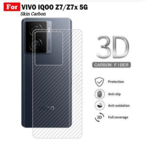 STICKER SKIN CARBON VIVO IQOO Z7 / IQOO Z7X / IQOO Z9 5G / IQOO Z9X / VIVO V27E / V27 5G / V40 5G / V40 LITE Back Skin Carbon 3D Garskin Anti Gores Belakang Anti Jamur