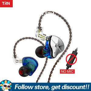 TRN Tai Nghe STM Tai Nghe Nhét Tai Lai 1BA + 1DD Tai Nghe IEM Âm Nhạc HiFi Tai Nghe Có Dây Chơi Game Chạy Bộ Thể Thao Khử Tiếng Ồn Màn Hình DJ Có Thể Tháo Rời 2 Chấu Cho Điện Thoại Thông Minh IOS Android Máy Nghe Nhạc MP3 MP4 Máy Tính Xách Tay Máy Tính