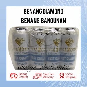 ORIGINAL BENANG TUKANG BANGUNAN BENANG NYLON PUTIH JUMBO BENANG NILON PUTIH JUMBO CAP DIAMOND