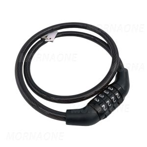 7.4mmx1000mm Bike Safety Lock for MTB Road Bike Fixie Bike Anti-theft Lock Fixed Password Chain Lock