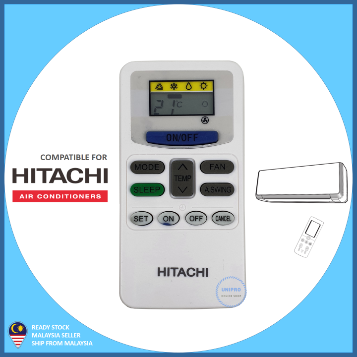 Hitachi Replacement For Hitachi Air Cond Aircond Air Conditioner Remote