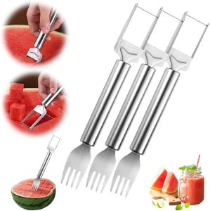 Dao cắt trái cây 2 trong 1 bằng thép không gỉ AIIONP dụng cụ cắt dưa hấu nâng cấp dao cắt hình cối xay gió di động dao cắt trái cây đa năng cho đồ dùng nhà bếp gia đình.