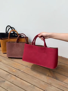 Modern PU Leather Book Bag With Ample Storage For Daily Essential Stylish Top Handle Bags Casual Travel Handbag