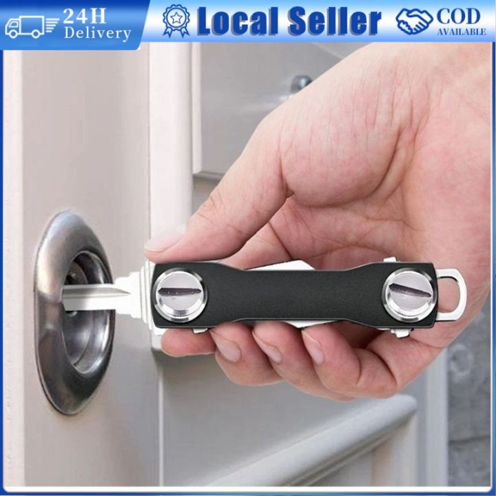 Swiss Style Key Holder Organizer Tools Mini Keychain Compact Simple ...