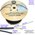 kabel fo 6 core fig 8 NS2 high quality 2km jelly tube dropcore. 