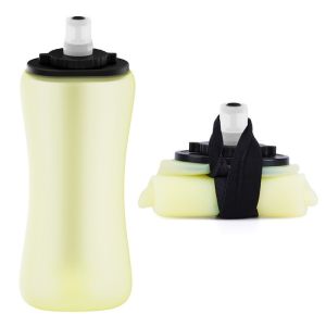 MUQZI Lightweight Foldable Water Bottle Food Grade Silicone 350ml Capacity Travel Foldable Cup Creative Heat Resistant Collapsible Sport Bottle Sports