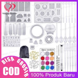 【 Urban Legend】94 PCS/Set Buatan Tangan Lem Kristal Alat Cetak Resin Set Cetakan Perhiasan