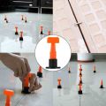 51pcs Tile Leveler Sticks With A Wrench Flooring Carrelage Leveling System Leveler Locator Spacers Auxiliary Tools for Builing Walls and Floors. 