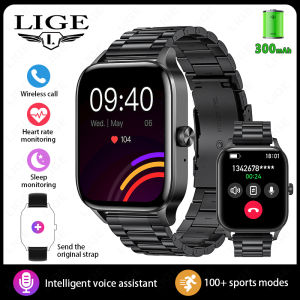 LIGE Smart Watch for Men and Women Bluetooth Call and 100+ Sports Modes Heart Rate Waterproof Health Tracker