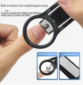 Portable Nail Clippers for the Elderly Nail clippers for Magnifiers Nail clippers antisplash