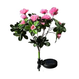 MKEB Waterproof Azalea Solar Flowers Lights LED Wild Flowers Garden Lights Garden Decoration Creative Landscape Lawn Lamp Pathway Patio
